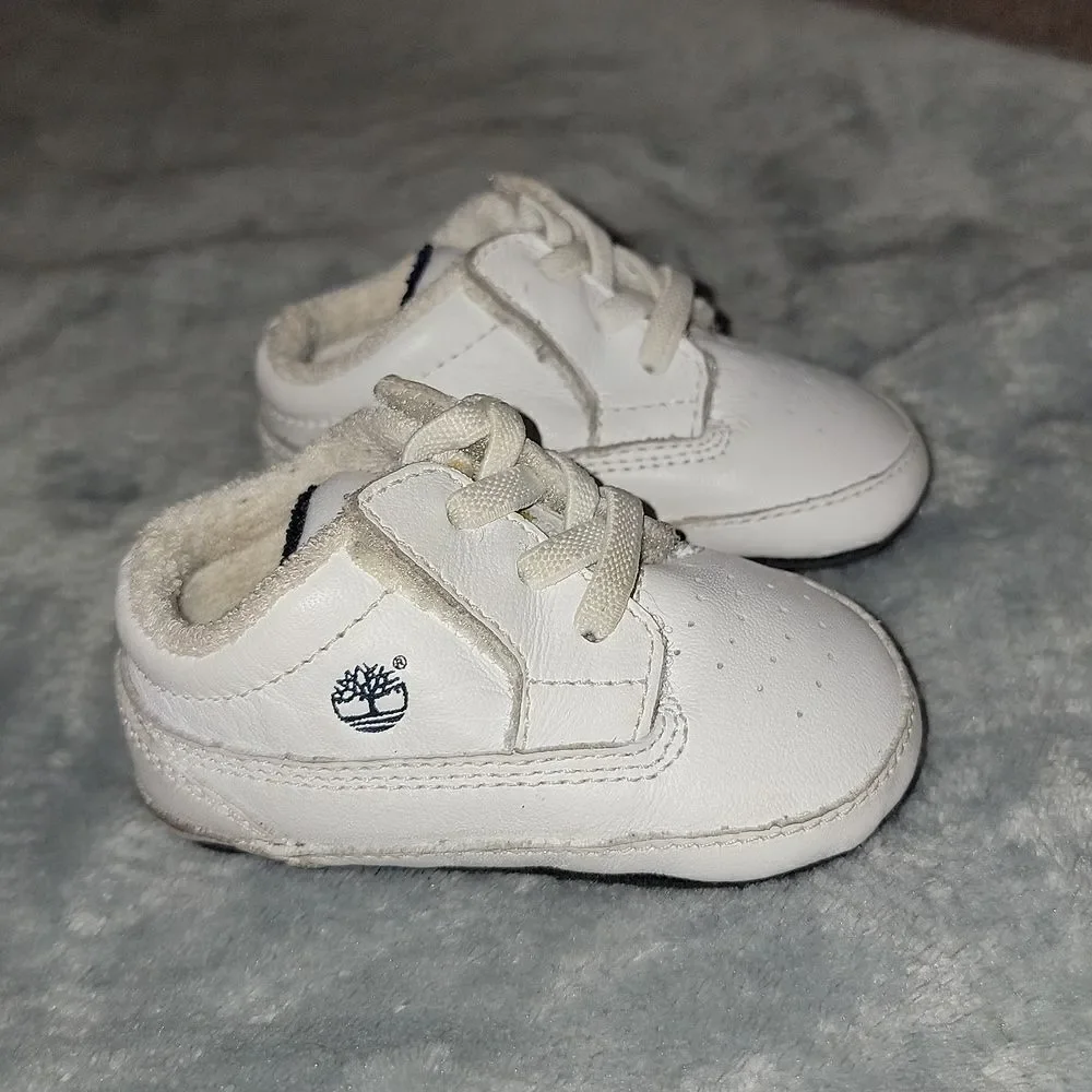 Timberland Soft Bottom Leather Crib Shoes Baby Infant Size 1